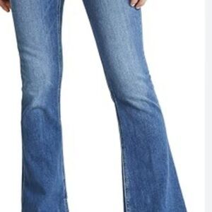 NWT PAIGE Lou Lou Mid Rise Skinny Flare Jeans